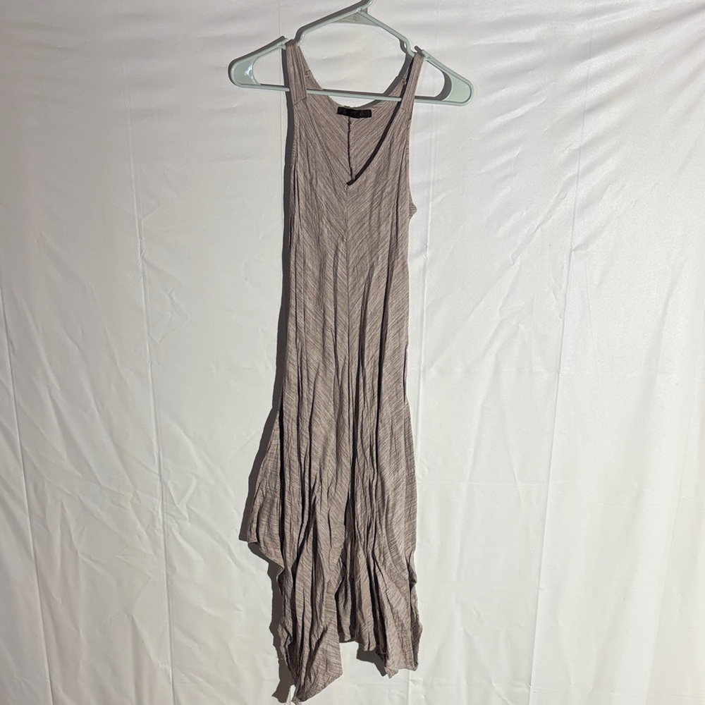Fever Taupe High Low Dress